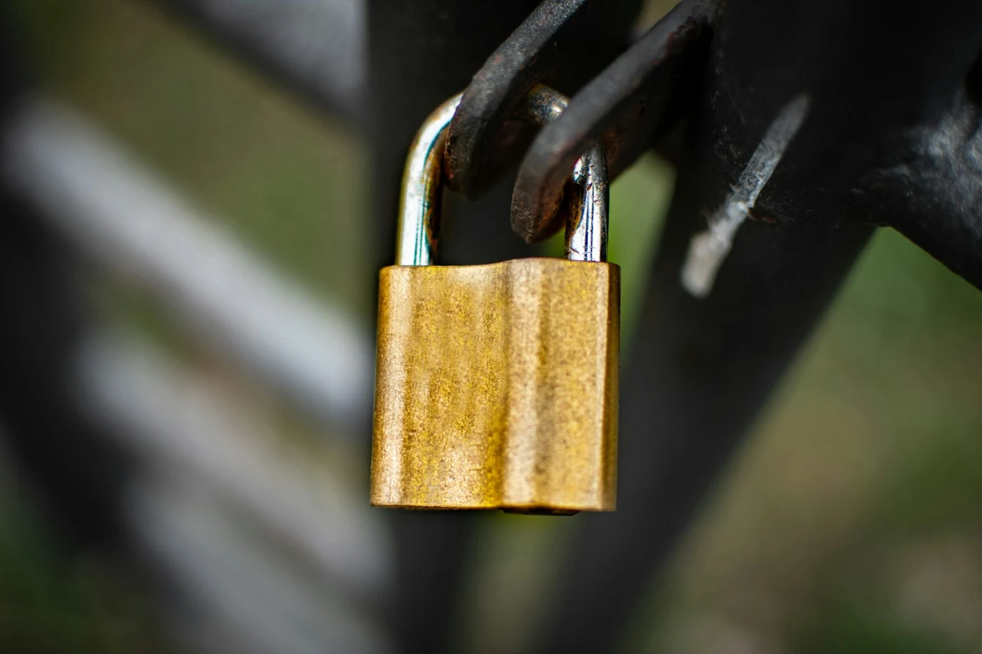 Brass padlock