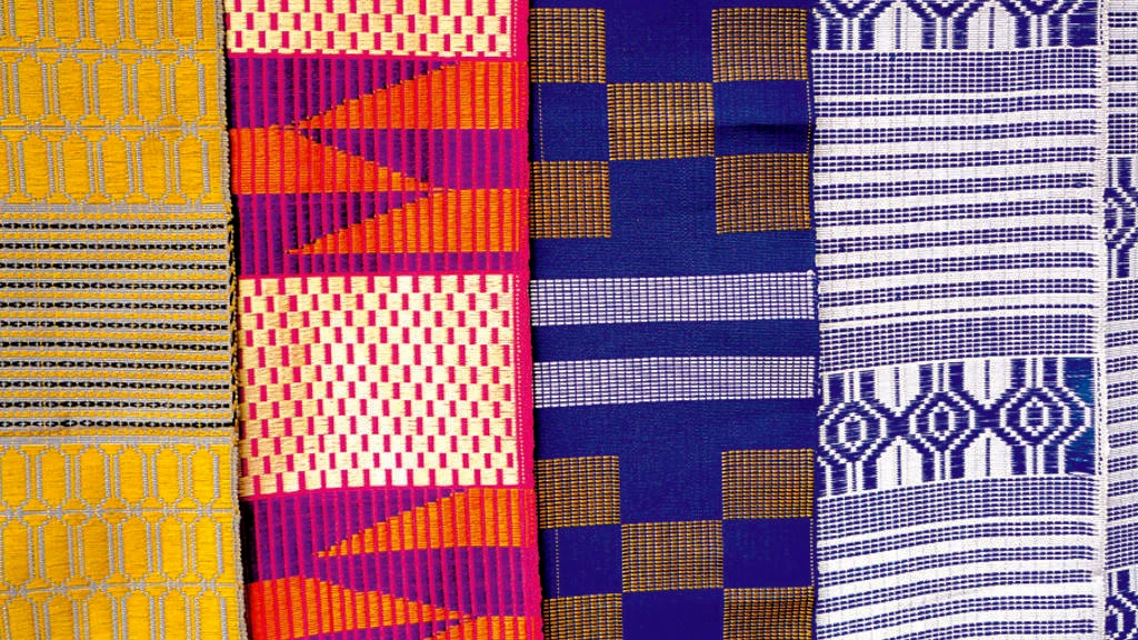 Woven kente cloth